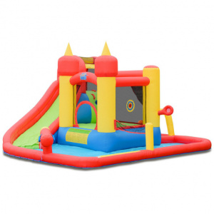 Inflatable Slide Jumper And Bounce House With Ocean Balls But Without Blower