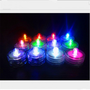 12pcs/lot Romantic Waterproof Submersible LED Tea Light Electronic Candle Light for Wedding Party Christmas Valentine Decoration