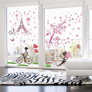 Romantic Fairy Girl Butterfly Eyes Wall Stickers Decals Home Living Room Bedroom Decoration Poster Mural Gifts