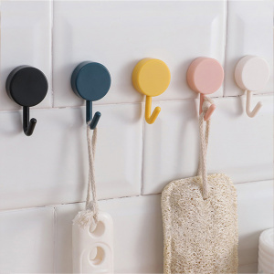 Self Adhesive Strong Hold Wall Hooks Towel Hanger for Bathroom Kitchen Door