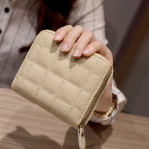 Embroiderd Small Money Purses Wallets Coin Bag with Zipper for Women