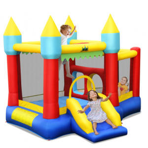 Inflatable Castle Of Slide And Jumping Bounce Without Blower