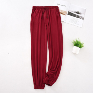 Japanese new spring and autumn men's pajamas men's modal home pants tapered pants elastic loose large size trousers pajama pants