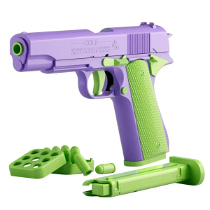 Mini 3D Printed Non-Firing Gun Model - Gravity Jump Stress Relief Toy - Perfect Gift for Kids