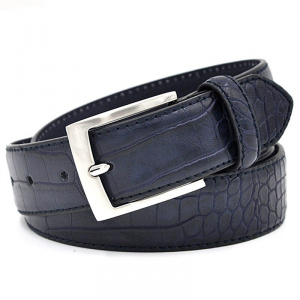 Mens Fashion Waist Belts Faux Crocodile Pattern With Split Leather Luxury Male Designer Belt Accessories Factory Price