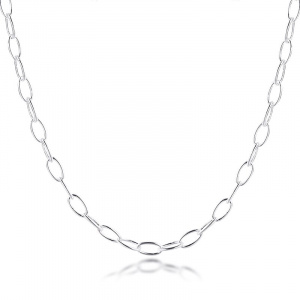 Sterling Silver 50CM Snake Link Chain Necklace for Women