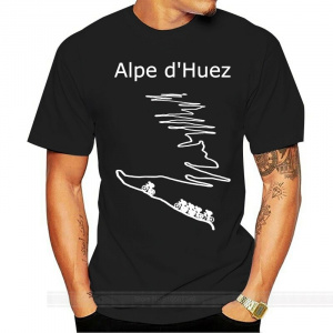 Alpe d Huez in France cycling shirt for men and women T-Shirt O-Neck Hipster T shirts fashion t-shirt men cotton brand teeshirt