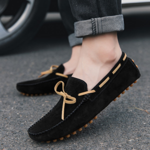 Brand New Men Casual Shoes Men Leather Loafers Moccasins Non-slip Men's Flats Male Driving Shoes Fashion Men Shoes Size 38-47