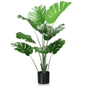 4 feet artificial tree for outdoor and indoor / Faux Monstera Deliciosa Plant