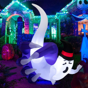 Inflatable Ghost 6 feet Hold in Hand LED Lit Halloween Decoration