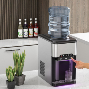 Portable Countertop Ice Maker, 3-in-1 Water Dispenser