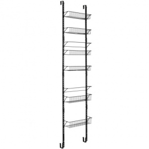 Adjustable 6 Tier Over the Door Pantry Organizer Rack