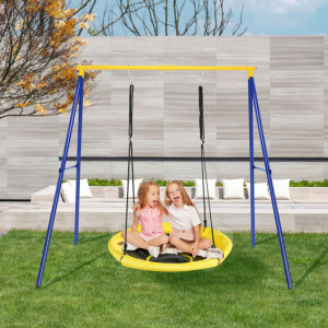 Extra Large Heavy Duty Frame Steel Swing With A Stand