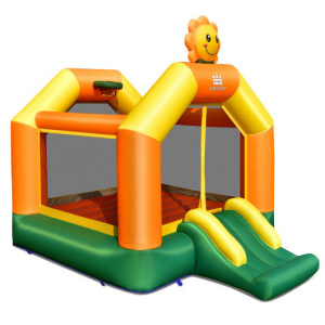 Inflatable Kids Jumping Bounce House With Slide Without Blower