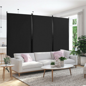 3 Panel Room Separating Privacy Screen, 6 Feet 