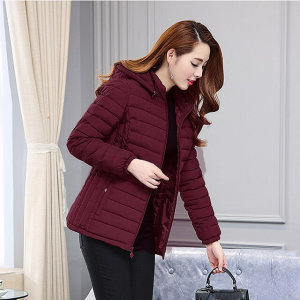 Women Cotton Padded Jacket Ultralight Coat New Women's Parkas lady Thickened Slim Warm Jackets Female Hooded Parka