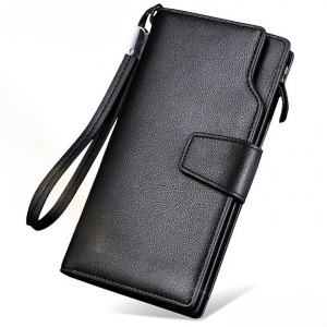 Baellerry Men Wallets Long Style High Quality Card Holder Male Purse Zipper Large Capacity Brand PU Leather Wallet For Men