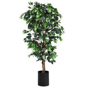 Realistic Decorative Artificial Ficus Tree 6ft Tall