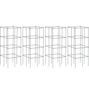 Folding Iron Vertical Garden Trellis for Climbing Plants, 4 Pack 