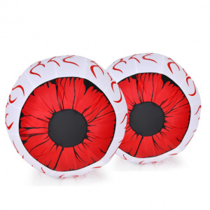 Halloween Inflatable Eyeball Pack of 2 3 Feet Halloween Decoration with Built-in LED lights