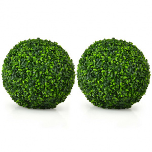 Life-like Artificial topiary balls / Outdoor boxwood topiary balls (2-pieces)