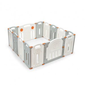Foldable 14 Panel Baby Playpen Activity Center