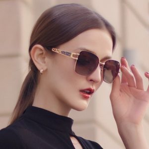 UV400 Polarized Stainless Steel Polarized Designer Sun Glasses for Women