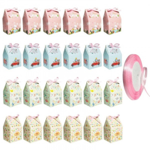 Easter Bunny Paper Gift Packing Bags for Easter Candy Treats 12/24Pcs