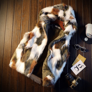 Men's Imitation Mink Cashmere Vest Flow Fur Personality Handsome Vest