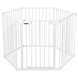 6 Panel Adjustable Baby Safe Metal Fence Barrier