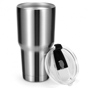 Vacuum Insulated Stainless Steel Double Wall Tumbler Mug with Splash Proof Lid 30oz 