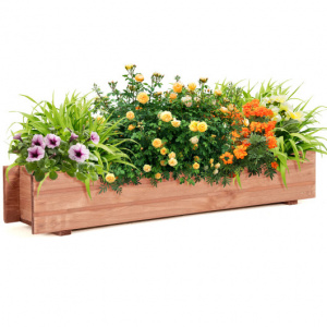 Wooden Decorative Planter Box for Garden Yard and Window-1