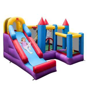 Inflatable 5 in 1 Bounce House Water Slides Castle without Blower