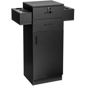 Salon storage cabinet with drawers / Hair salon storage cabinets with 6 Tool Holsters