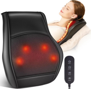 Shiatsu Electric Body Massager for Deep Tissue Muscle Neck Back Shoulder Leg Soreness Relief Rehabilitation Equipment - Black 2