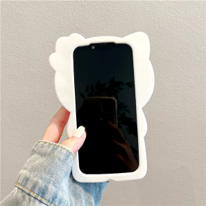 Hello Kitty Silicone Bow Soft Cover Case For iPhone 16 / iPhone 16 Pro / iPhone 16 Plus / iPhone 16 Pro Max