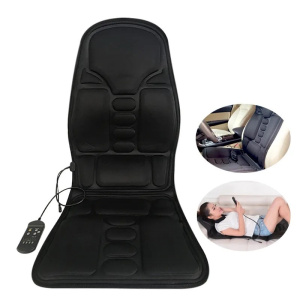 High-Quality Electric Massage Cushion for Body and Back with Heating and Vibration for Home Office or Car Use - Black 1