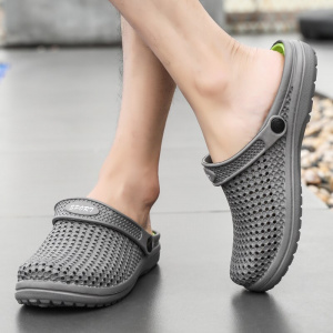 Brand Big Size 40-46 Men Black Garden Casual Aqua Clogs Hot Male Band Sandals Slides Beach Shoes