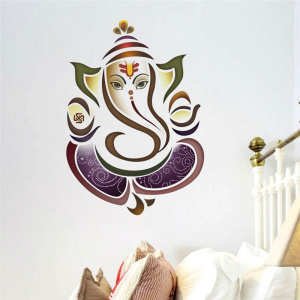 Ganesh Elephant Yoga Studio Wall Stickers Decals Home Decor Pvc Sticker Bedroom Living room Decoration