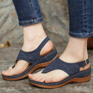 Women Sandals New Clip Toe Wedges Shoes For Women Sandalias Mujer Beach Casual Heels Sandals Platform Flip Flops