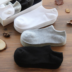 10 Pairs Women Socks Breathable Sports socks Solid Color Boat socks Comfortable Cotton Ankle Socks White Black ~
