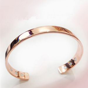 Copper Rose Gold Plated Magnet Healing Bracelet for Men and Women
