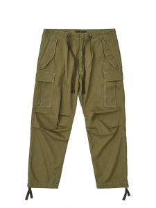 Green Cotton Cargo Pants