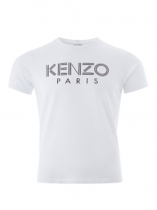 White Cotton T-Shirt with Iconic Logo