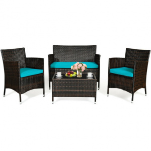 Weatherproof Garden patio sets/ 4 Piece garden sofa set