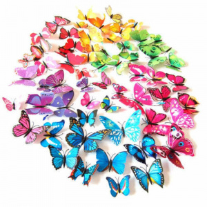 3D Butterfly Wall Stickers for Fridge and Home Decoration 12Pcs/Set