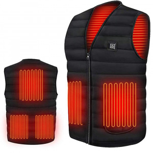 Men Smart heating Cotton Vest USB Infrared Electric Heating Vest Women Outdoor Flexible Thermal Warm Jacket