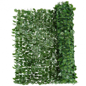 Decorative Faux Ivy Leaf Attached Mesh Screen Fence 