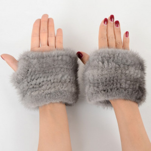 Knitted Women Gloves Fingerless Winter Real Fur Mink Mittens For New Fashion Mink Fur Fur Women Gloves Knitted
