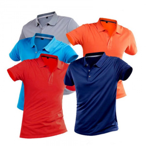 Classic Polo Shirt Men Quick Dry Breathable Tops Casual Solid Slim Sportswear Golf Tennis Camisa Masculina Polo Shirt 4XL